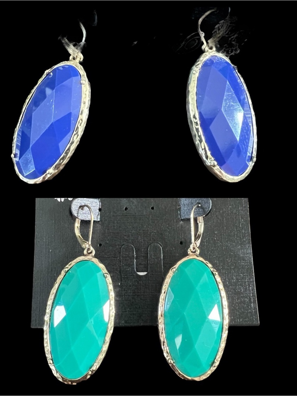 Premier Designs Double Sided Oval Earrings